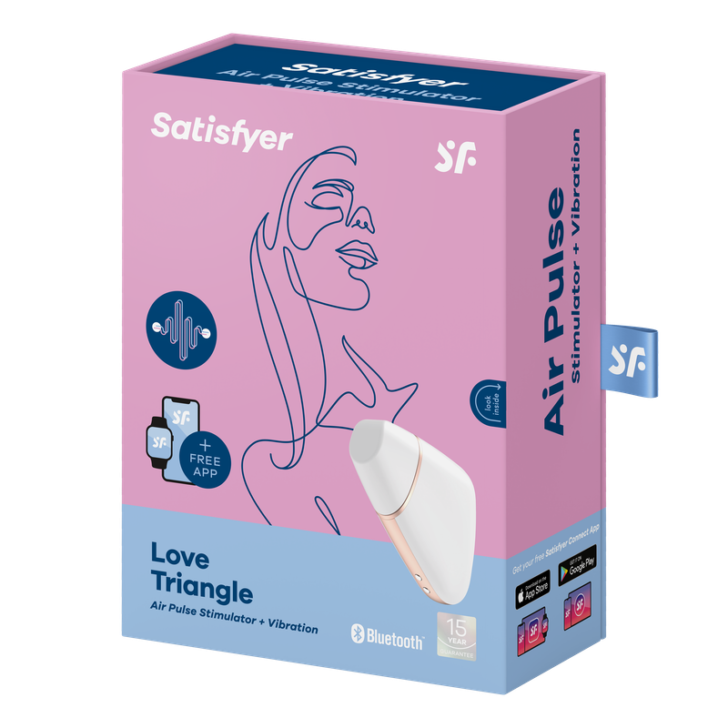 Satisfyer Love Triangle White - Compact Pleasure Device STIMULATORS