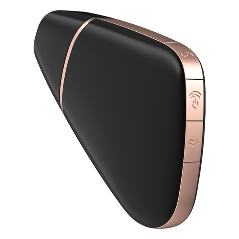 Satisfyer App Enabled Love Triangle Clitoral Massager Black > Sex Toys For Ladies > Clitoral Vibrators and Stimulators