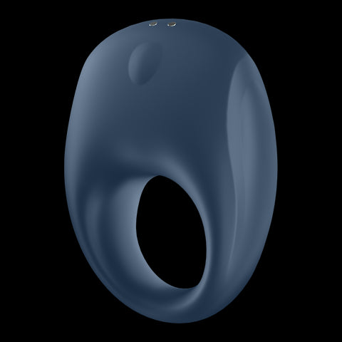 Satisfyer App Enabled Strong One Silicone Cock Ring Blue > Sex Toys For Men > Love Ring Vibrators