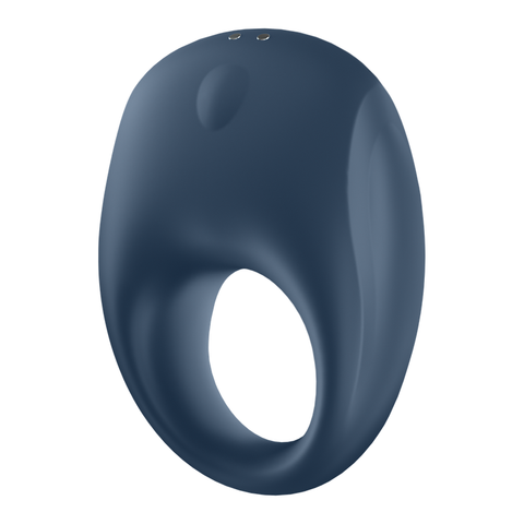 Satisfyer App Enabled Strong One Silicone Cock Ring Blue > Sex Toys For Men > Love Ring Vibrators
