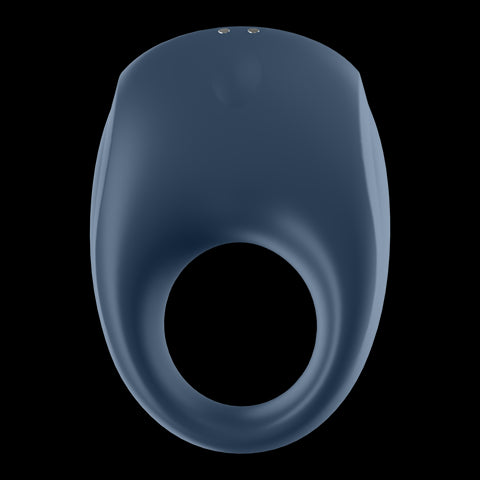 Satisfyer App Enabled Strong One Silicone Cock Ring Blue > Sex Toys For Men > Love Ring Vibrators