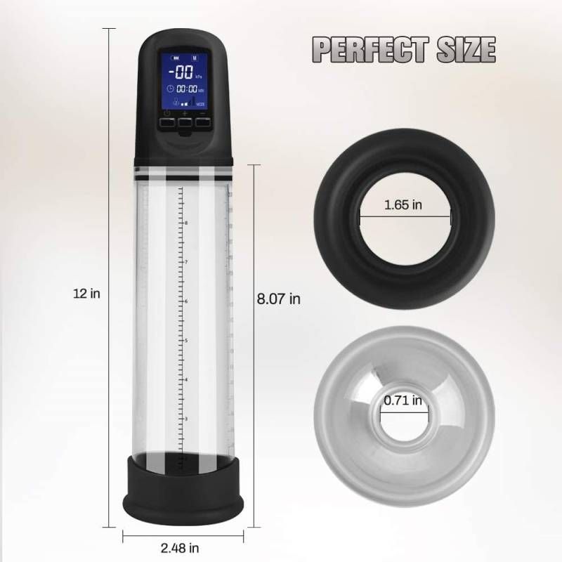 Luxury USB LCD Auto Pump – Rechargeable Penis Pump with Display > Pumps > Penis Pumps Electric