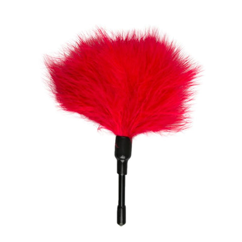 Tickler Red Small Feather Teaser for Intimate Moments Whips & Paddles
