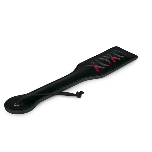 Paddle XOXO Black Adult Toy for Playful Discipline Whips & Paddles