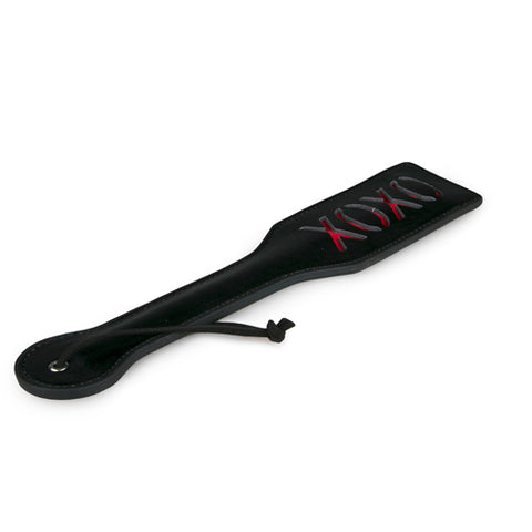 Paddle XOXO Black Adult Toy for Playful Discipline Whips & Paddles