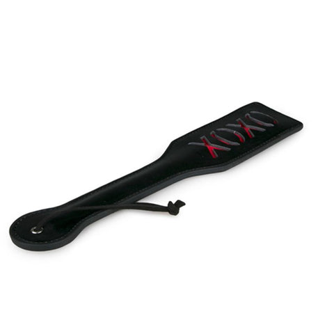 Paddle XOXO Black Adult Toy for Playful Discipline Whips & Paddles
