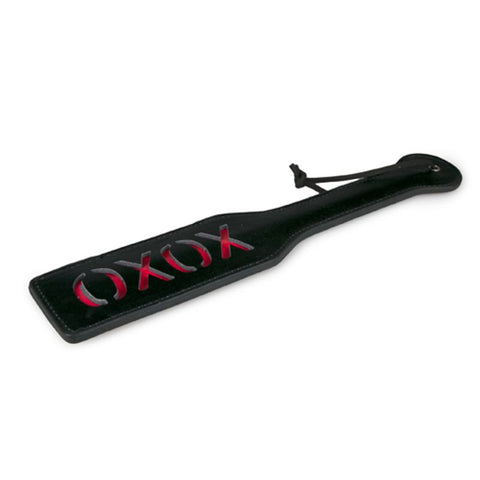 Paddle XOXO Black Adult Toy for Playful Discipline Whips & Paddles