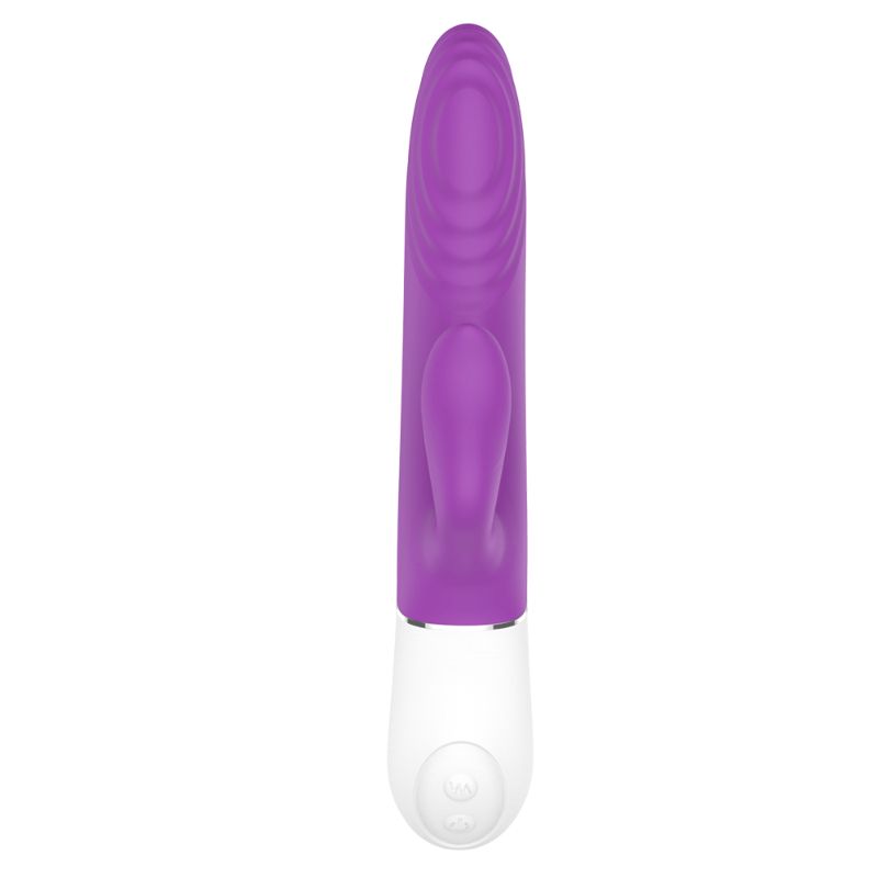 Lighter Thrusting Rabbit Vibrator Purple 8 Inch > Vibrators > Ladies > Rabbit Multi