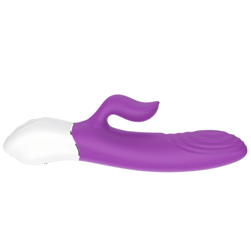 Lighter Thrusting Rabbit Vibrator Purple 8 Inch > Vibrators > Ladies > Rabbit Multi
