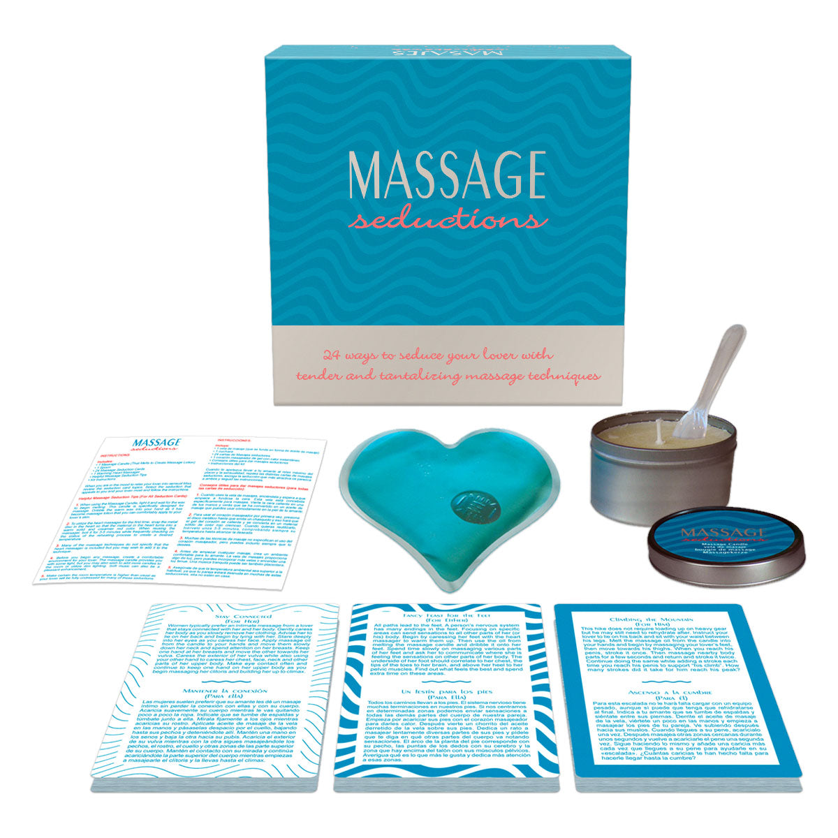 Massage Seductions Erotic Massage Kit for Intimacy Games