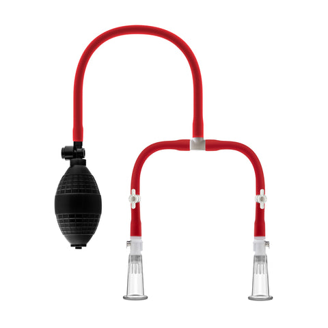 Temptasia Nipple Squeeze Pump System in Black > Sex Toys For Ladies > Female Pumps