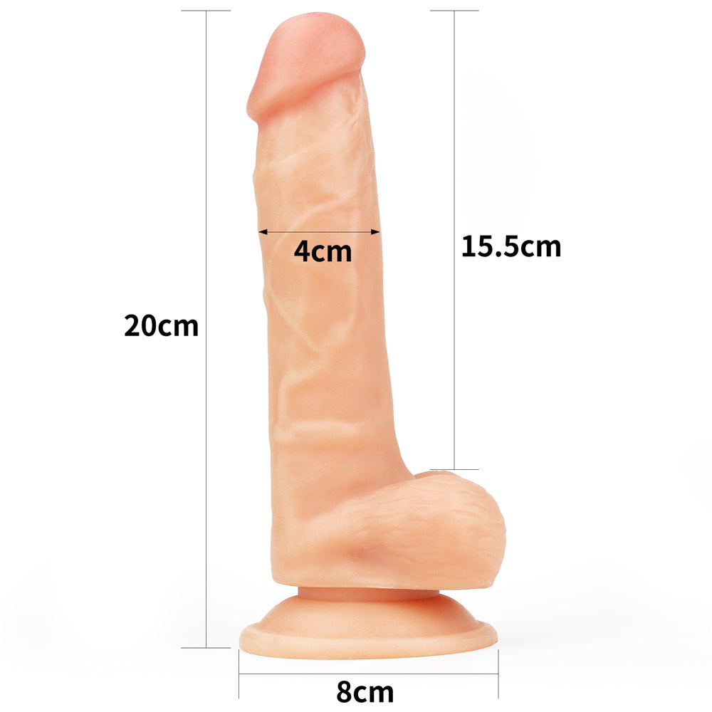 Easy Strap On Set 7.5 Inch Realistic Dildo for Lifelong Pleasure STRAP-ONS