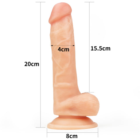 Easy Strap On Set 7.5 Inch Realistic Dildo for Lifelong Pleasure STRAP-ONS