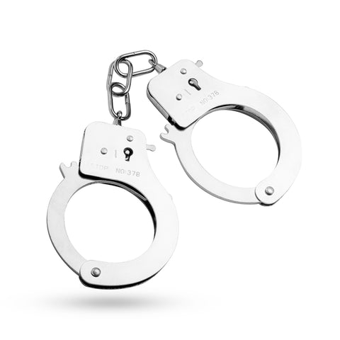 Metal Cuffs Silver Bondage Accessories for Couples > Bondage Gear > Restraints