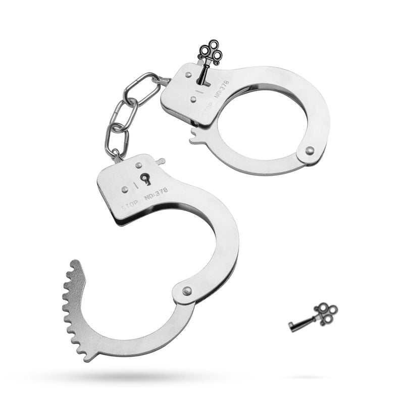 Metal Cuffs Silver Bondage Accessories > Bondage Gear > Handcuffs