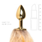 Fox Tail No 1 Gold Plug > Anal Range > Tail Butt Plugs