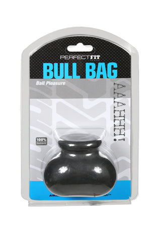 Bull Bag Black - Dual Scrotum Toy for Enhanced Pleasure Ball Stretcher