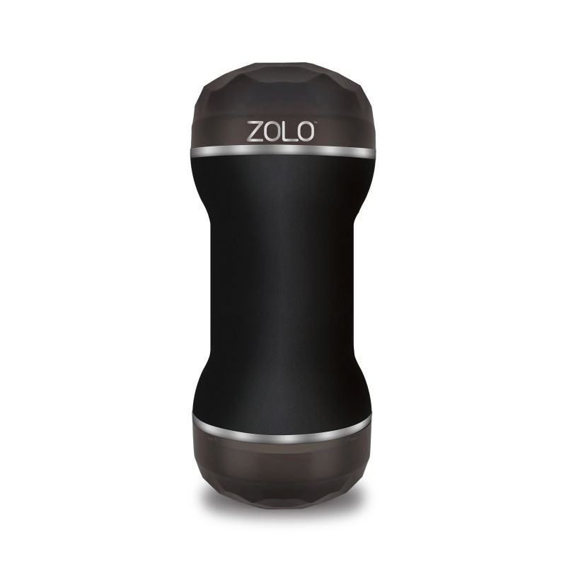 Zolo DP Stroker Double-Entry Ultrarealistic Masturbator Black > Sex Toys For Men > Masturbators > Manual