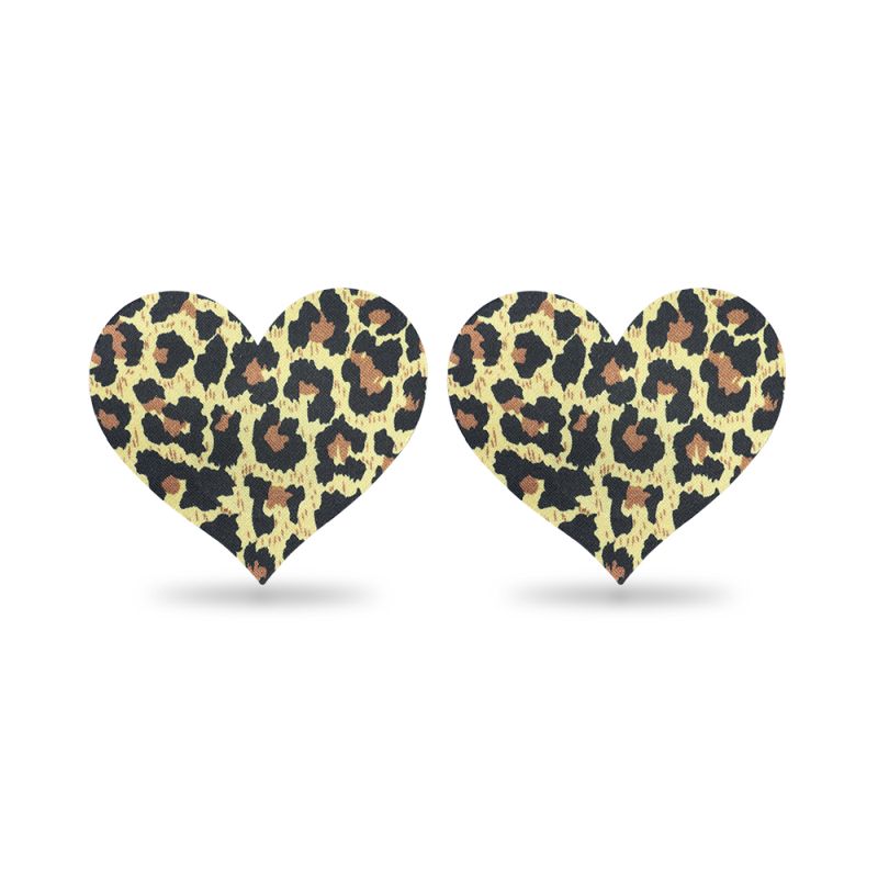 Leopard Print Nipple Pasties Twin Pack – Adhesive Fashion Accessories > Clothes > Pasties