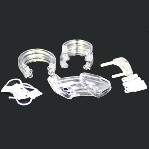 Male Chastity Kit Clear Cages
