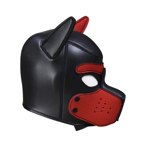 Puppy Play Mask Red – Neoprene Rubber Mask Masks