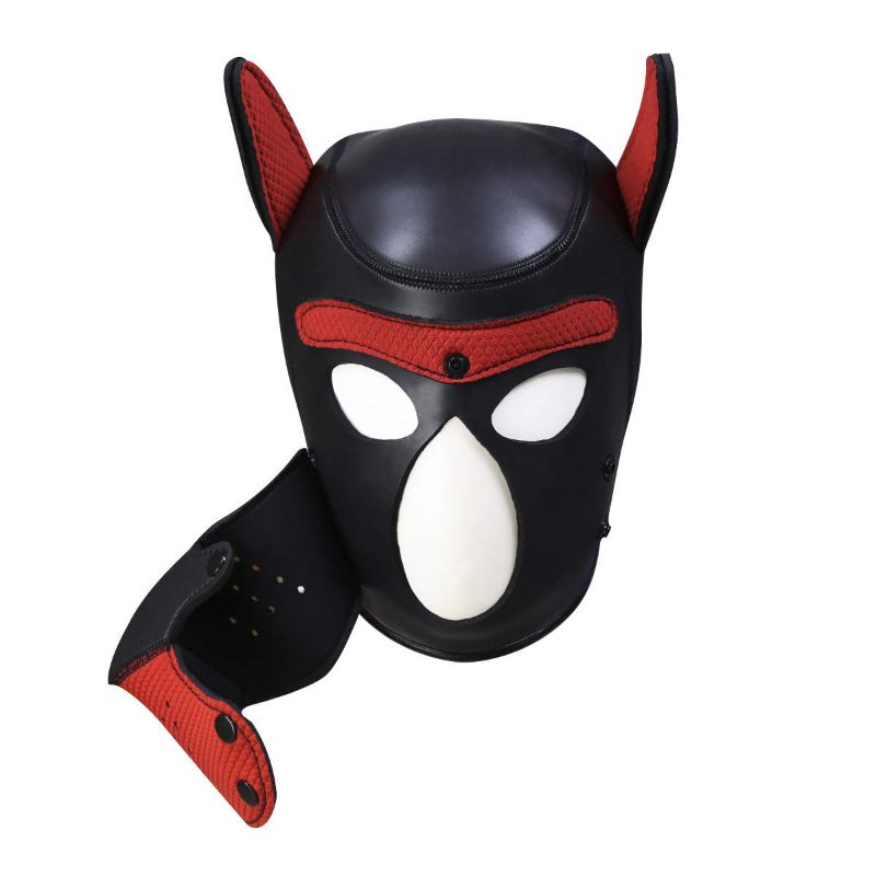 Puppy Play Mask Red – Neoprene Rubber Mask > Bondage Gear > Masks