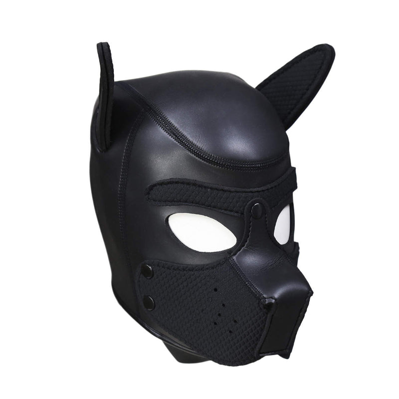 Puppy Play Mask Black Black Masks