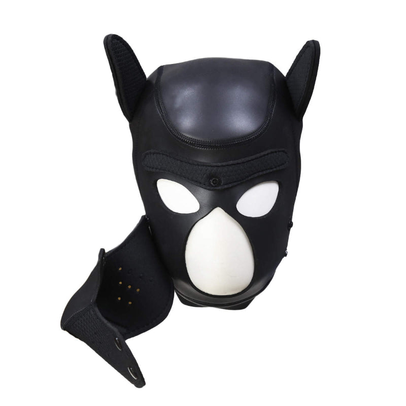 Puppy Play Mask (Black) – Neoprene Rubber > Bondage Gear > Masks