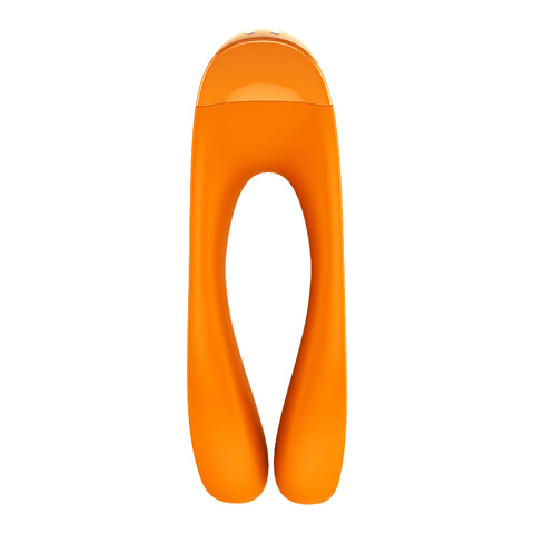 Satisfyer Candy Cane Finger Vibe Orange - Compact Pleasure Toy Finger Stimulator
