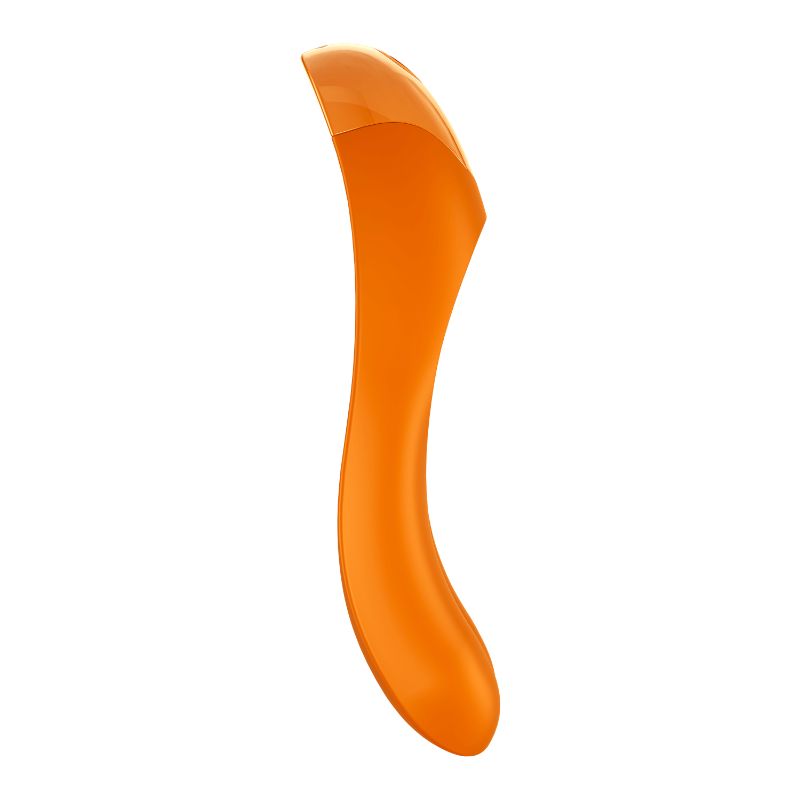 Satisfyer Candy Cane Finger Vibe Orange - Compact Pleasure Toy > Vibrators > Finger Vibrators