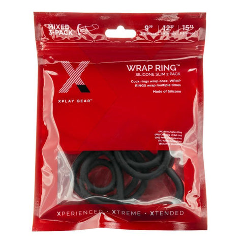 Xplay Silicone Thin Wrap Ring 3 Pack for Enhanced Comfort and Performance COCK RING Set