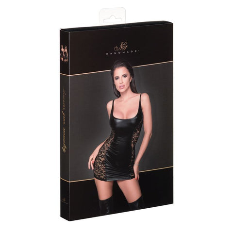 Power Wetlook Dress with Lace Inserts for Adult Parties Dresses