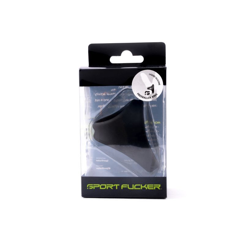 Freeballer Ring (Black) – Premium Cock Sling > Cock Ring > Sling