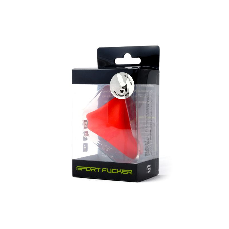 Freeballer Ring (Red) – Premium Cock Sling > Cock Ring > Sling