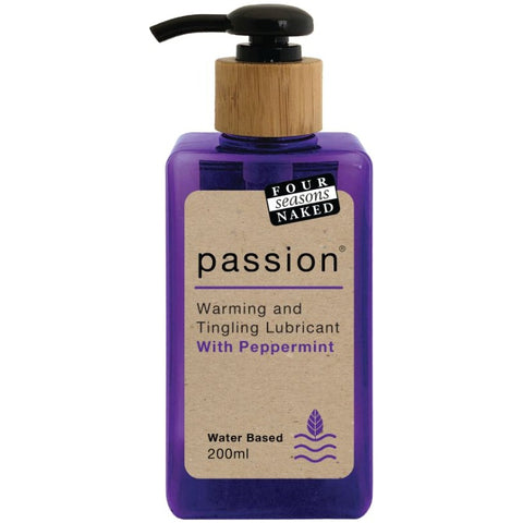 Four Seasons Passion Peppermint Lubricant 200ml Water Based Lube