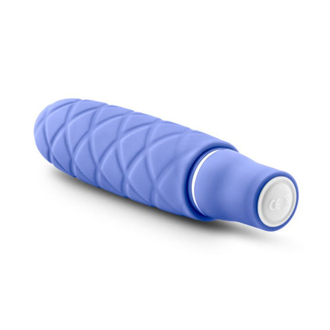 Luxe Cozi Mini Periwinkle - Compact Vibrating Silicone Toy Finger Stimulator