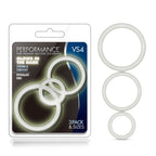 Performance Vs4 Pure Premium (White) – Silicone Cockring Set > Cock Ring > Sets