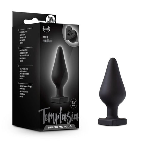 Temptasia Spank Me Butt Plug Black for Intense Pleasure and Sensation Butt Plugs