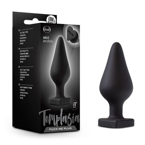 Temptasia Heart-Shaped Butt Plug Black for Intimate Play Butt Plugs