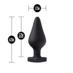 Temptasia Heart-Shaped Butt Plug Black > Anal Range > Butt Plugs