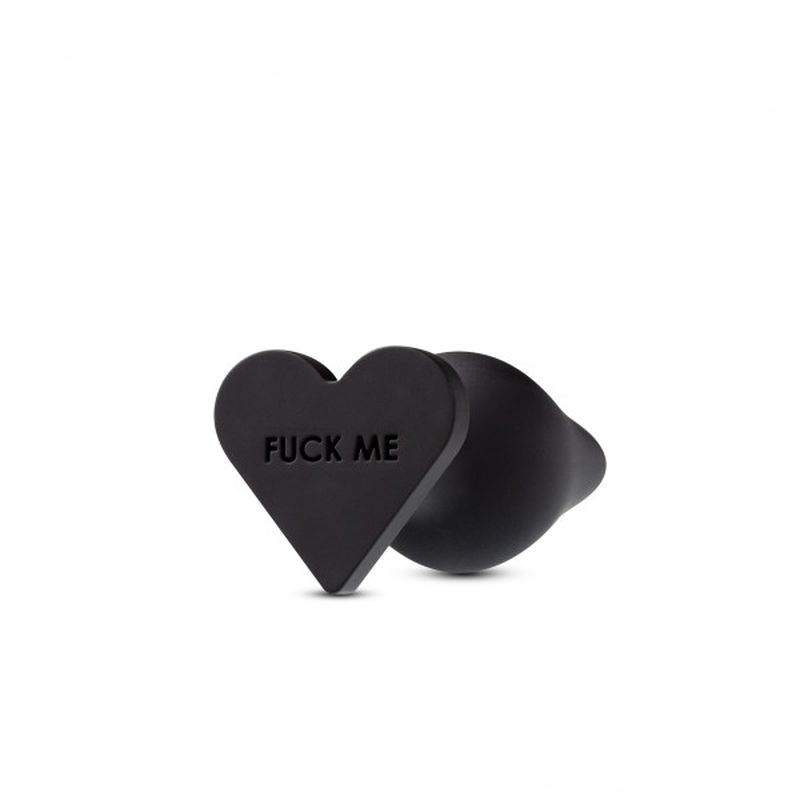Temptasia Heart-Shaped Butt Plug Black > Anal Range > Butt Plugs