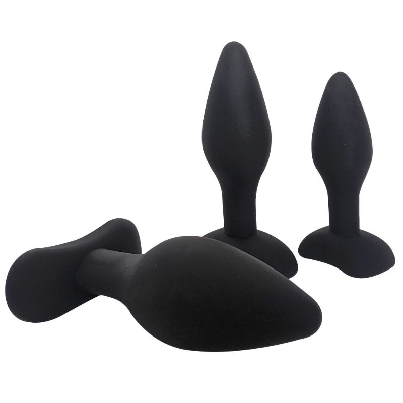Brutus Anal Training Kit – Silicone Progressive Anal Plug Set 3 Pc Secondary image