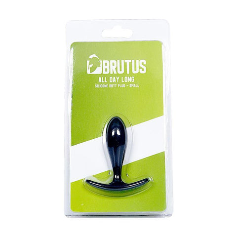 Brutus All Day Long Small – 7.4cm Silicone Butt Plug Black > Anal Range > Butt Plugs