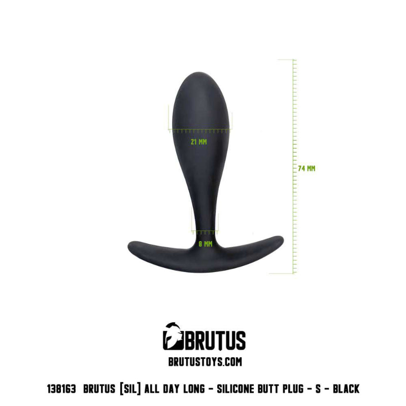 All Day Long Butt Plug Small Black Butt Plugs