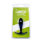 Brutus All Day Long Medium – 9cm Silicone Medium Butt Plug Black > Anal Range > Butt Plugs
