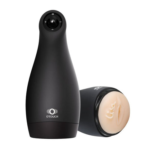 Airturn 3 – Suction Masturbator with 3 Suction Patterns and 6 Vibration Patterns Black Strokers - Premium