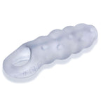 Invader Cocksheath Cool Ice 6.5 Inch Textured Silicone Sleeve for Girth Enhancement > Sex Toys For Men > Penis Sleeves