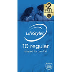 LifeStyles Regular – Easy-Fit Lubricated Latex Condoms 54mm 10 Pack > Essentials > Condoms