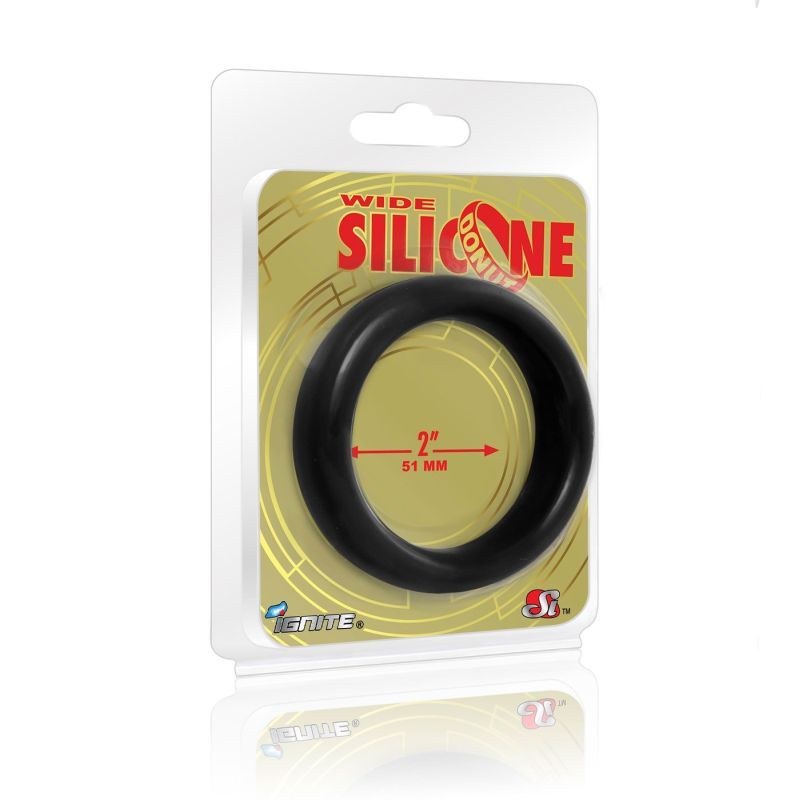 Wide Donut Black Cock Ring 51mm > Cock Ring > Single