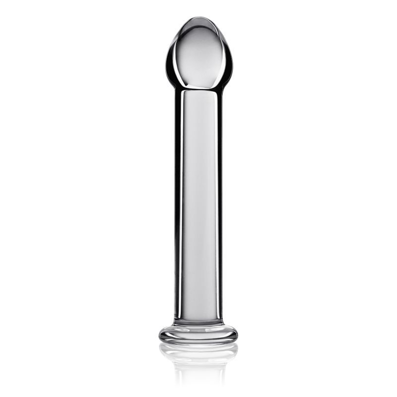 Glass Romance 1 Clear 7in Luxury Glass Dildo 7 Inches Clear DONGS Glass